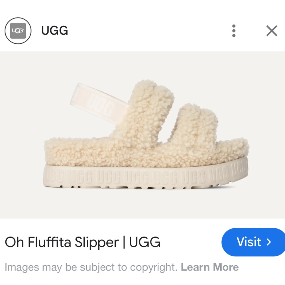UGG Oh Fluffita Slipper in Cream